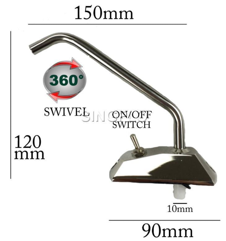 Bomba de água com torneira para Caravana, Barco, Atrelado, 4X4 etc.