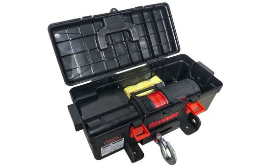 Guincho Portátil Trojan 4000 lbs (1814 kgs) 12V Cabo Sintético