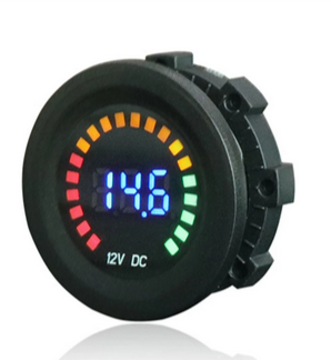 Indicador de bateria LED Universal, Voltímetro