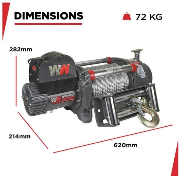 Guincho Industrial Elétrico Samurai 20000Lbs (9091 Kg) 24V