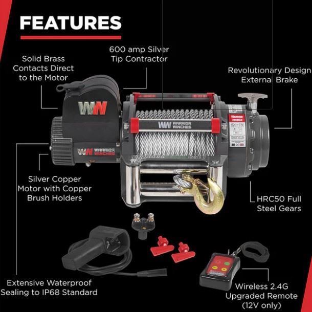 Guincho Industrial Elétrico Samurai 20000Lbs (9091 Kg) 24V