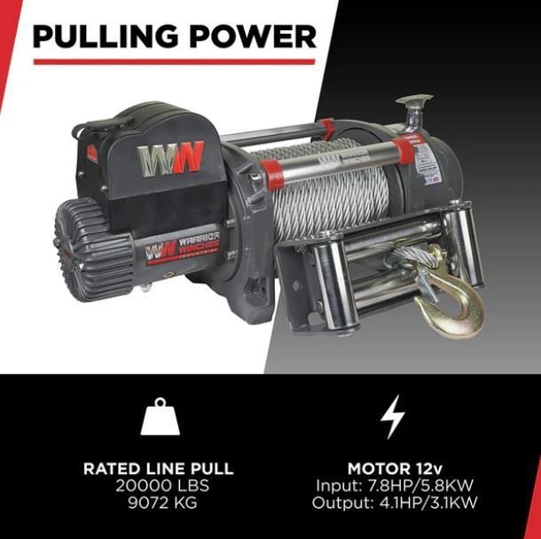 Guincho Industrial Elétrico Samurai 20000Lbs (9091 Kg) 24V