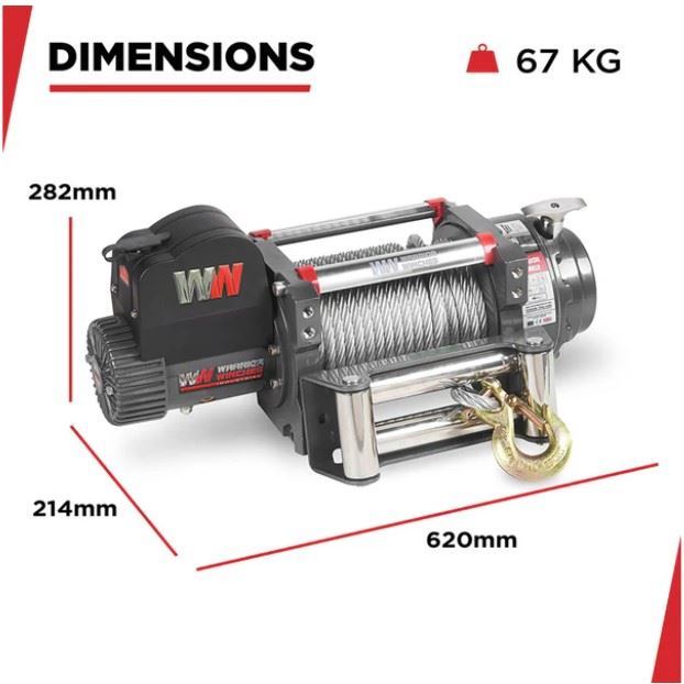 Samurai 17500Lbs (7938 Kg) 24V Electric Industrial Winch