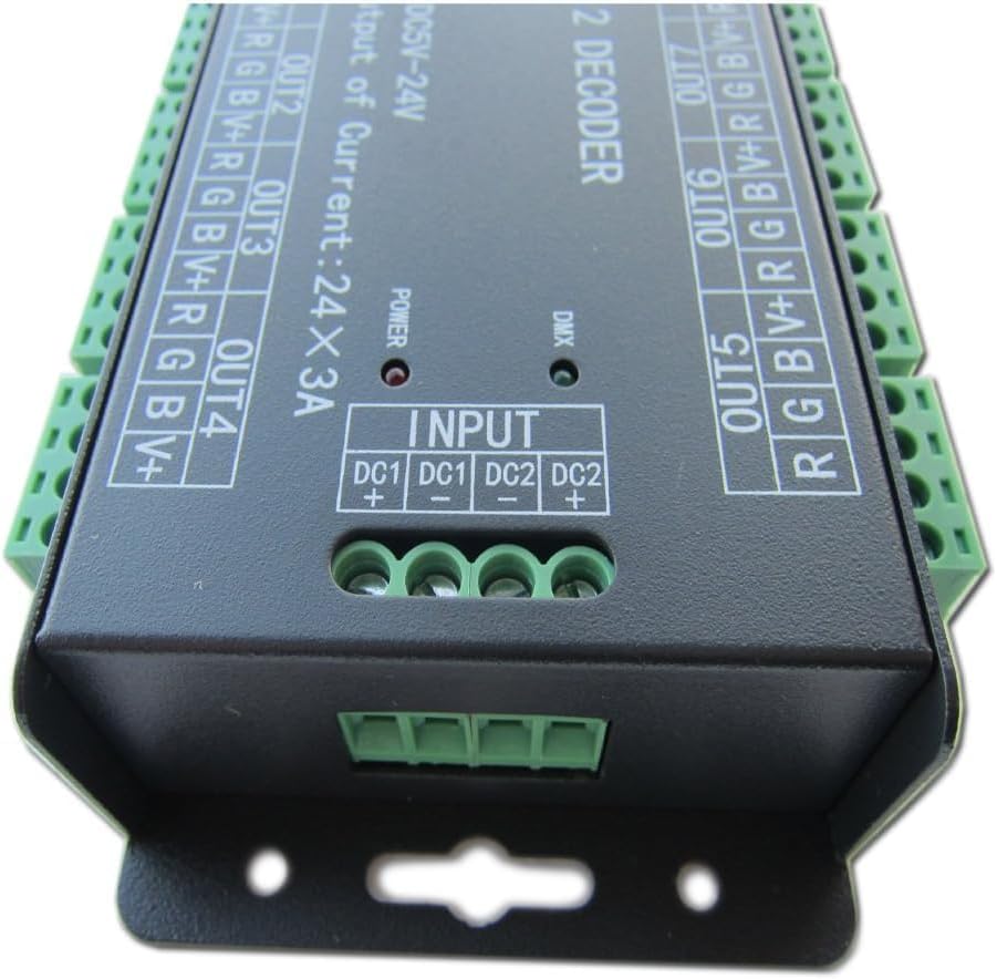 Controlador de dispositivos DMX 24 canais
