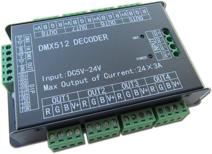 Controlador de dispositivos DMX 24 canais