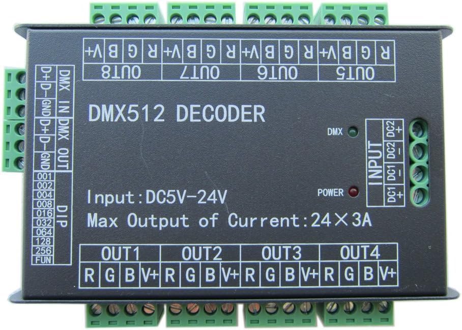 Controlador de dispositivos DMX 24 canais