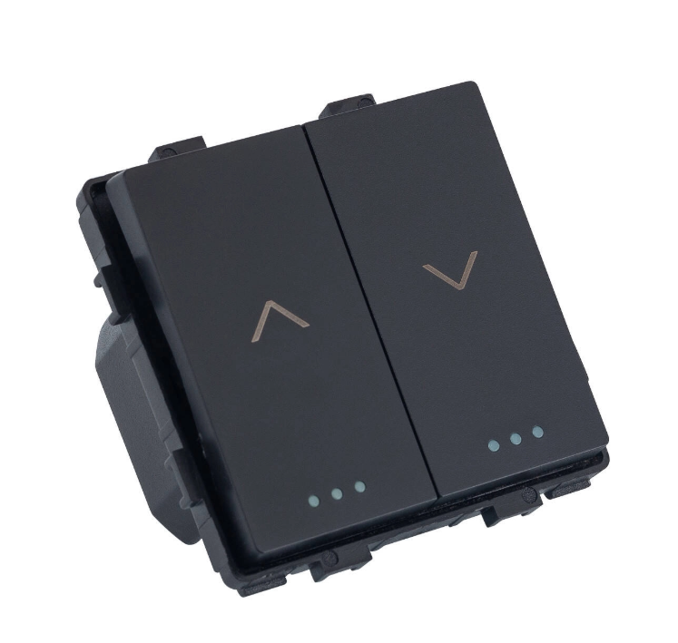 Interruptor Pulsador para Persianas Automáticas com Setas s/ moldura