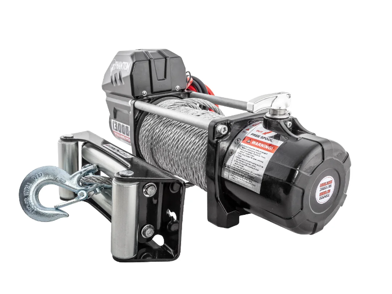 Guincho Elétrico Phantom 13500LBS (6123 kgs) 12V - Cabo aço