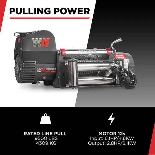 Samurai 9500Lbs (4318 Kg) 24V Electric 4x4 Winch